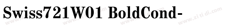 Swiss721W01 BoldCond字体转换 Swiss721W01 BoldCond字体转换